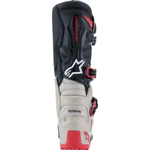 Tech 7 Enduro Boots - Black, Bright Red, Light Gray - Adult - 34103445