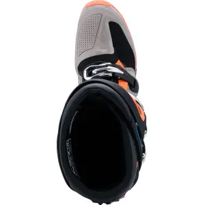 Tech 7 Enduro Boots - Black, Fluorescent Orange, Warm Gray - Adult - 34103437