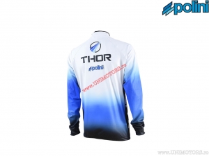 Thor Long Sleeve Shirt (Size L) - White/Blue - Polini