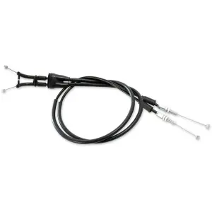 Throttle cable with black vinyl casing - HUSABERG FC 450 / KTM EXC 250 / XC 450 / XC 525 / XC-W 525 - Moose