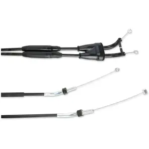 Throttle cable with black vinyl casing - HUSQVARNA SM 450 R / SM 510 R / SM 610 / TC 250 / TE 250 / TE 450 - Moose