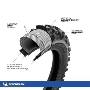Tire (rubber) Michelin Enduro Medium 2 120/90-18 (M/C) 65R TT - Michelin