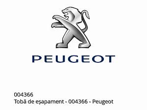 Tobă de eșapament - 004366 - Peugeot