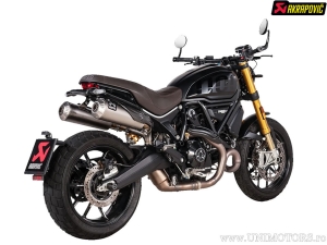 Tobe finale Slip-On Line - DUCATI SCRAMBLER 1100 ABS Dark Pro ('21-'24) / SCRAMBLER 1100 ABS Pro ('21) (E-Mark) - Akrapovič