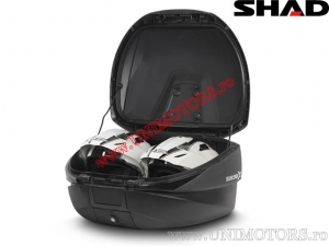 Topcase (bauletto) - SH59X - espandibile (46-58L) (alluminio / plastica - nero) - Shad