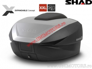 Topcase (top box) - SH59X - expandable (46-58L) (aluminium / plastic - black) - Shad