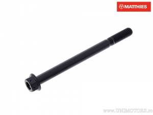 Tornillo de cabeza hexagonal doble Pro Bolt M6 x 1.00 x 75 mm titanio Racing negro - JM