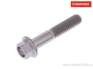 Tornillo de cabeza hexagonal Pro Bolt M6 x 1.00 x 32 mm titanio - JM