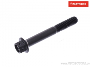 Tornillo de cabeza hexagonal Pro Bolt M6 x 1.00 x 45 mm titanio de carreras negro - JM