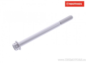 Tornillo de cabeza hexagonal Pro Bolt M6 x 1.00 x 75 mm de aluminio Racing plateado - JM