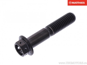 Tornillo de cabeza hexagonal Pro Bolt M8 x 1.25 x 40 mm titanio Racing negro - JM