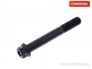 Tornillo de doble cabezal hexagonal Pro Bolt M10 x 1.25 x 75 mm titanio Racing negro - JM