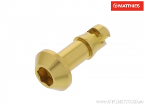 Tornillo de liberación rápida 19 mm tapa hexagonal dorada - JM