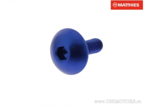 Tornillo de tapa de perno Pro Bolt M4 x 0.70 x 12 mm aluminio azul - JM