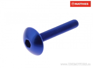 Tornillo de tapa de perno Pro Bolt M5 x 0.80 x 30 mm aluminio azul - JM