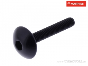 Tornillo de tapa de perno Pro Bolt M5 x 0.80 x 30 mm aluminio negro - JM