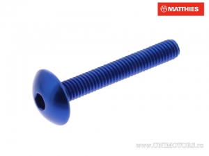 Tornillo de tapa de perno Pro Bolt M6 x 1.00 x 40 mm aluminio azul - JM