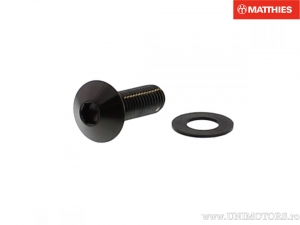 Tornillo de tapa de perno Pro Bolt M8 x 1.25 x 25 mm acero inoxidable A4 negro - JM