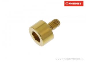 Tornillo de tapa de tanque Pro Bolt M4 x 0.50 x 6.5 mm acero inoxidable A4 dorado - JM