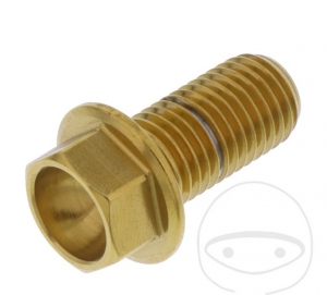 Tornillo de tapa hexagonal Pro Bolt M10 x 1.25 x 20 mm de acero inoxidable A4 dorado - JM