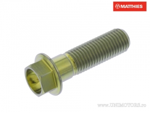 Tornillo de tapa hexagonal Pro Bolt M10 x 1.25 x 35 mm titanio dorado - JM