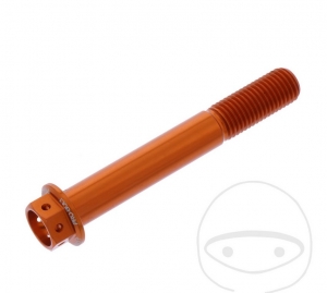 Tornillo de tapa hexagonal Pro Bolt M10 x 1.25 x 70 mm aluminio Racing naranja - JM