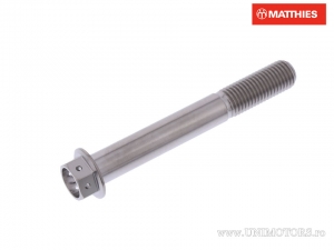 Tornillo de tapa hexagonal Pro Bolt M10 x 1.25 x 75 mm de titanio con agarre de carreras - JM