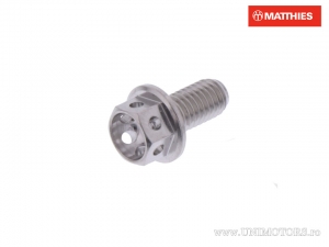 Tornillo de tapa hexagonal Pro Bolt M5 x 0.8 x 10 mm de acero inoxidable A4 Racing plateado - JM