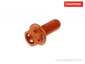 Tornillo de tapa hexagonal Pro Bolt M5 x 0.80 x 12 mm Aluminio Racing Naranja - JM