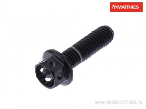 Tornillo de tapa hexagonal Pro Bolt M5 x 0.80 x 18 mm titanio Racing negro - JM