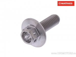 Tornillo de tapa hexagonal Pro Bolt M6 x 1.00 x 18 mm titanio agarre de carreras - JM