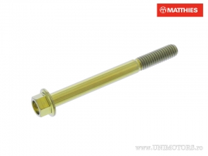 Tornillo de tapa hexagonal Pro Bolt M6 x 1.00 x 60 mm titanio dorado - JM