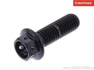 Tornillo de tapa hexagonal Pro Bolt M8 x 1.25 x 25 mm titanio Racing negro - JM