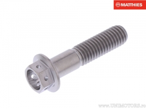 Tornillo de tapa hexagonal Pro Bolt M8 x 1.25 x 35 mm titan Racing - JM