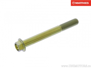 Tornillo de tapa hexagonal Pro Bolt M8 x 1.25 x 70 mm Titanio Dorado - JM