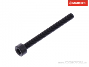 Tornillo de tapa redonda Pro Bolt M3 x 0.50 x 30 mm aluminio negro - JM