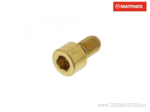 Tornillo de tapa redonda Pro Bolt M5 x 0.80 x 8 mm Acero inoxidable A4 Dorado - JM