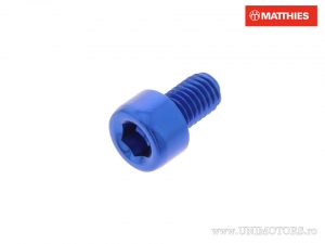 Tornillo de tapa redonda Pro Bolt M5 x 0.80 x 8 mm aluminio azul - JM