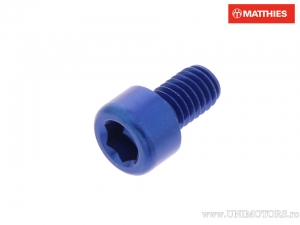 Tornillo de tapa redonda Pro Bolt M6 x 1.00 x 10 mm Aluminio Azul - JM