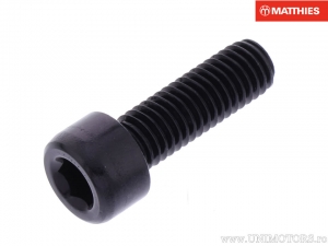 Tornillo de tapa redonda Pro Bolt M8 x 1.25 x 25 mm aluminio negro - JM