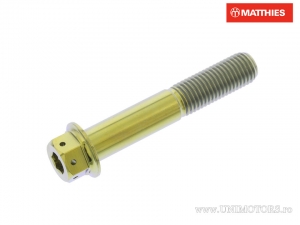 Tornillo hexagonal doble Pro Bolt M10 x 1.25 x 57 mm titan Racing dorado - JM