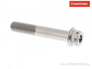 Tornillo hexagonal doble Pro Bolt M10 x 1.25 x 60 mm titanio Racing plateado - JM