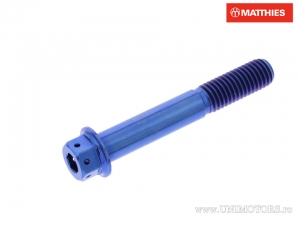 Tornillo hexagonal doble Pro Bolt M10 x 1.50 x 65 mm titan Racing azul - JM