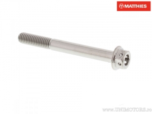 Tornillo hexagonal doble Pro Bolt M6 x 1.00 x 55 mm de titanio Racing plateado - JM