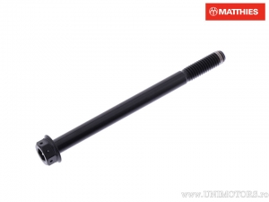 Tornillo hexagonal doble Pro Bolt M6 x 1.00 x 80 mm titanio Racing negro - JM