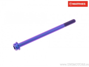 Tornillo hexagonal doble Pro Bolt M6 x 1.00 x 90 mm titan Racing violet - JM
