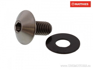 Tornillo tapa bomba Pro Bolt M5 x 0.80 x 10 mm titanio agarre - JM