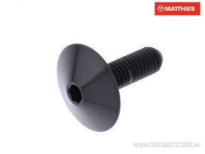 Tornillo tapa cúpula Pro Bolt M5 x 0.80 x 16 mm titanio negro - JM