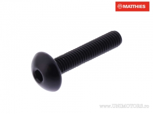 Tornillo tapa Pro Bolt M5 x 0.80 x 25 mm aluminio negro - JM