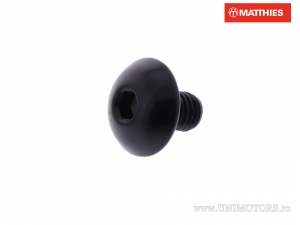 Tornillo tapa Pro Bolt M5 x 0.80 x 7 mm aluminio negro - JM